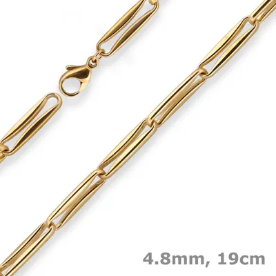 4-8mm-Armband-Fantasiekette-aus-585-Gelbgold-19cm