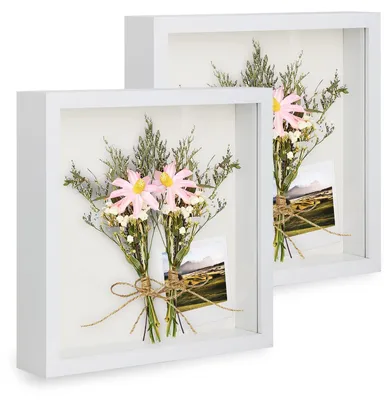 Produktbild von 3D Bilderrahmen 30x30 cm - Tiefe Bilderrahmen für Objekte und Souvenirs
