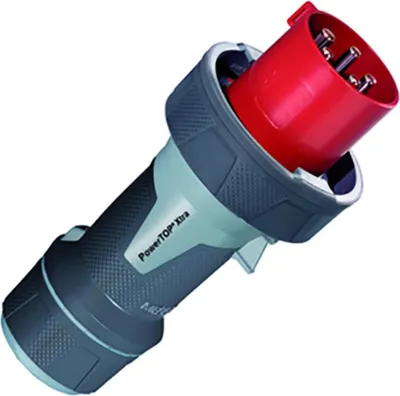 Zdjęcie produktu dla MENNEKES 13212, 5P, 6 h, Czarny, Szary, Czerwony, IP67, 400 V, 63 A