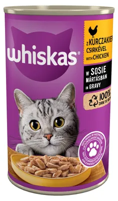 Produktbild von Whiskas Adult z kurczakiem - mokra karma dla kota w sosie - 400 g