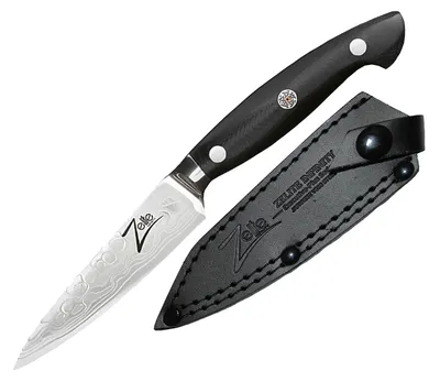 Image de Zelite Couteau Cuisine, Couteau d'Office en Acier Inoxydable, Kit Couteau Cuisine Professionnelle de 10,5 cm, Couteau de Chef Aiguisé, Couteau de type japonais, Couteaux de Cuisine Lame Ultra Tranchante