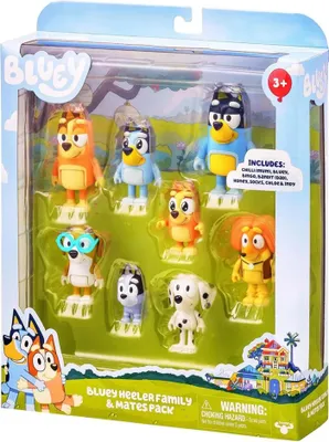 Immagine prodotto di Moose Toys BLUEY figure 8-pack mega pack