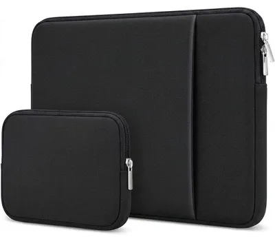 Image de Housse Ordinateur Portable 13 Pouces, Protection pour MacBook Neo MacBook Air 13 M1-M5 - Noir