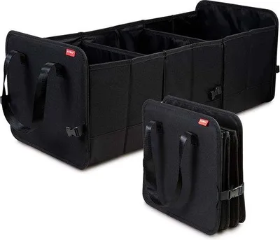 Productafbeelding van Kofferbakopbergzak, inklapbare box – 71 liter, auto-organizer met 3 compartimenten en flexibele scheidingswanden – waterafstotend en slijtvast polyester – stabiel en belastbaar dankzij verstevigde wanden