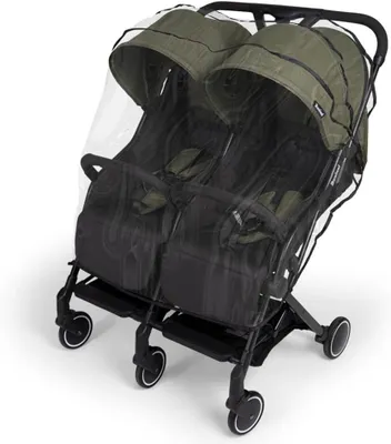 Productafbeelding van Transparante regenhoes voor dubbele kinderwagen Adige