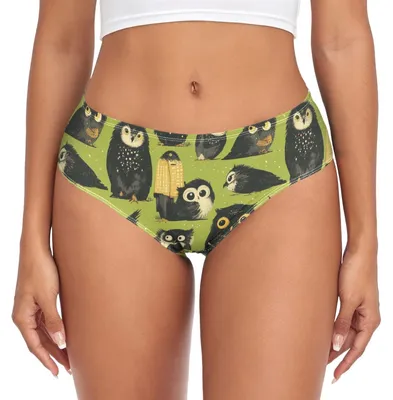 Produktbild von Bambusunterwäsche für Damen mit Eulenmuster