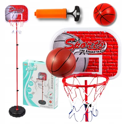 Produktbild von Basketballset mit Ball, Standkorb, höhenverstellbar, tragbar