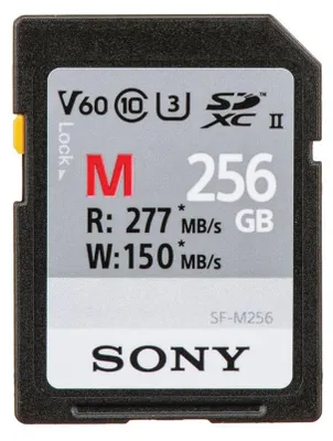 Produktbild von Sony SF-M256, 256 GB, SD, Klasse 10, UHS-II, 277 MB/s, 150 MB/s