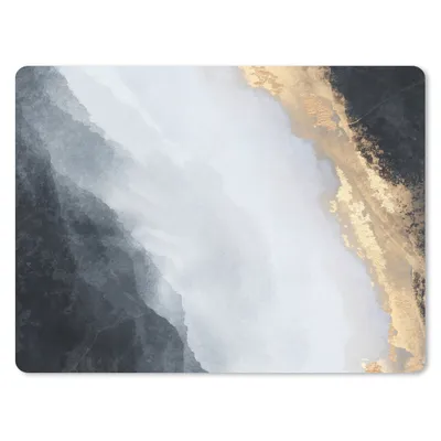 Produktbild von MuchoWow® Mauspad Mousepad Abstrakt - Farbe - Gold - Schwarz - Marmor 40x30 cm - Mousepads - Maus Mat - Pad - Mausunterlage - Anti Rutsch