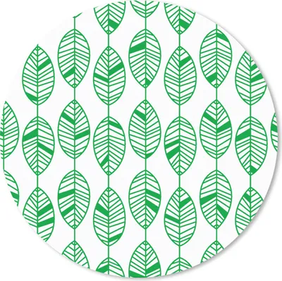 Produktbild von MuchoWow® Mauspad Mousepad Muster - Blatt - Grün 30x30 cm - Mousepads - Maus Mat - Pad - Mausunterlage - Tischunterlage - Schreibtischmatten