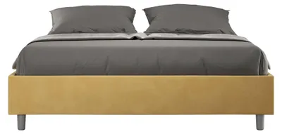 Immagine prodotto di Letto Matrimoniale Sommier 160x200 cm con Rete e Contenitore Azelia Ocra