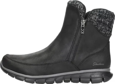 Produktbild von Skechers Synergy - Lovely Collab Enkellaarsjes Plat - Zwart - Maat 39