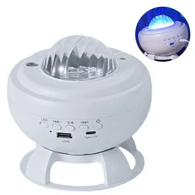 Produktbild von Sternenhimmel Projektoren, Projektor mit Bluetooth-Lautsprecher, 8 Farben, Nordlichter, Sternenprojektor mit Timer und Fernbedienung, Nachtlicht