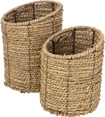 Produktbild von Set 2 Stk. Strohkörbe OLINA