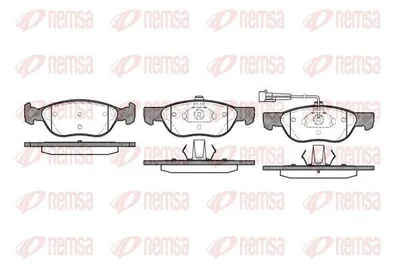 Produktbild von REMSA Bremsbeläge Satz Vorne Bremsklötze für FIAT PUNTO (188) 0587.11