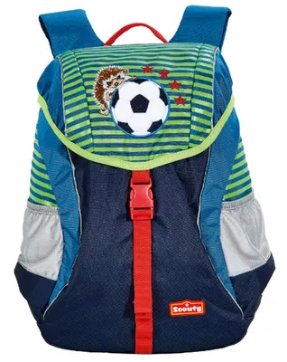 Produktbild von Scouty Woody Kinder Rucksack Fußball 12 Liter Kinderrucksack mit Sitzmatte