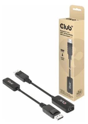 Produktbild von Club3D Adapter DisplayPort 1.4 > HDMI HDR 8K60Hz aktiv retail