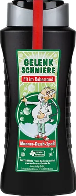 Produktbild von Lustiges Duschgel „Gelenkschmiere“ – Scherzgeschenk für Männer, 300 ml, Körper & Haare