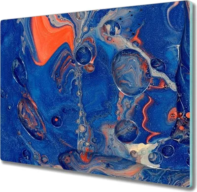 Produktbild von Coloray Hackbrett Küchenbrett Kochplattenabdeckung Schneidebrett Herdabdeckplatte 60x52 cm - Luftblasen in der Farbe