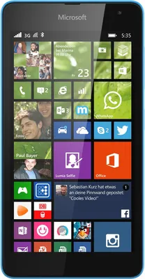 Produktbild von Microsoft Lumia 535 blau Handy