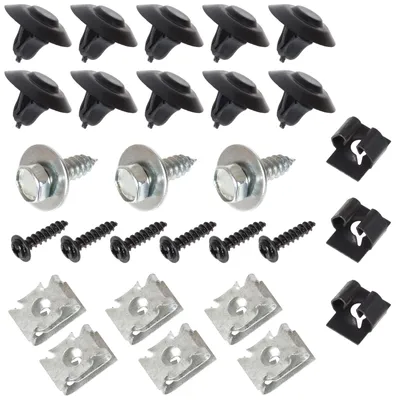 Image de Seat Ibiza IV 02-09 Jeu de clips pour la fixation du cache moteur, 28 pièces. KPL