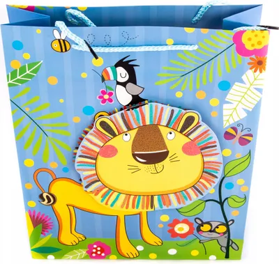 Produktbild von Bunte Geschenktüte 26x32cm - Farbenfrohe Papiertragetasche für Geschenke Party Feier