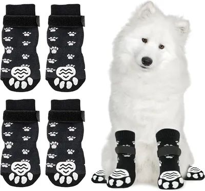 Immagine prodotto di Scarpe per cani - Set da 2 - Taglia L - Cotone - Antiscivolo