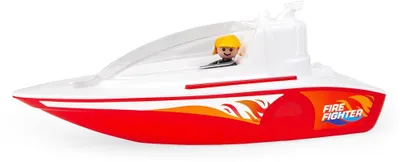 Produktbild von Lena BOAZZ Feuerwehrboot 36 cm, Spielzeugboot für Kinder ab 2 Jahren, Rot