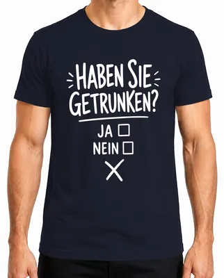 Imagen del producto de ¿Has bebido? Sí No. Frase divertida. Fiesta. Alcohol. Camiseta para hombre, color azul marino, talla S