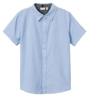 Immagine prodotto di Camicia a maniche corte con colletto abbottonato e logo