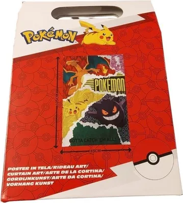 Produktbild von Pokemon - "Pikachu & Eevee" Poster, Stoff CD1616 (Einheitsgröße) (Bunt)
