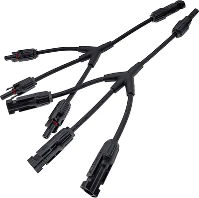 Immagine prodotto di Y Connettore solare Connettore per cavo solare Distributore Presa per pannello solare Moduli solari con cavo / 1 coppia +/- Y 3 vie