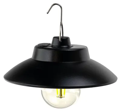 Produktbild von LUXULA LED Solar-Hängeleuchte 200 lm warmweiß schwarz IP54 dimmbar