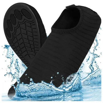 Obrázek produktu pro boty do vody boty na pláž obuv do vody rychleschnoucí protiskluzové černé velikost 45 unisex