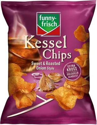 Produktbild von funny-frisch Kessel Chips Sweet & Roasted Onion Style 120g