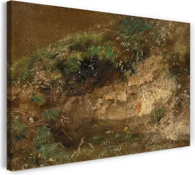 Produktbild von Leinwandbild (80x60cm): John Constable - Das Gestrüp, echter Holz-Keilrahmen inkl. Aufhänger, handgefertigt in Deutschland