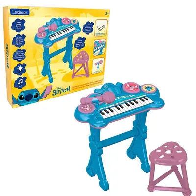Produktbild von Lexibook Stitch Elektronisches Keyboard Mit Mikrofon Gelb  Gelb One Size