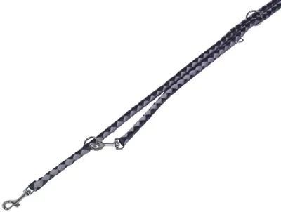 Produktbild von Nobby Führleine "Corda" schwarz/grau L: 200 cm; B: 15/20 mm