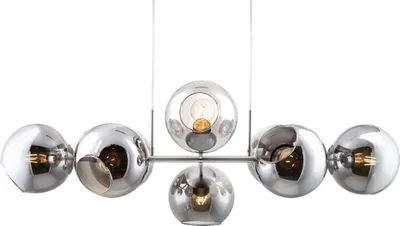 Produktbild von NOWA Hängeleuchte Metall Nickel matt, 8x E27