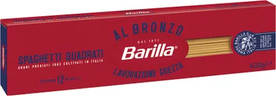 Produktbild von 24x Pasta Barilla - BRONZO - Spaghetti Quadrati - 400g - Aus Bronze gezogene Italienische Nudeln