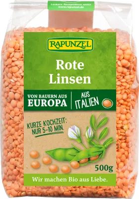 Produktbild von Linsen rot 500g | RAPUNZEL