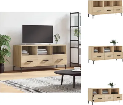 Produktbild von vidaXL TV-Schrank Sonoma-Eiche 102x36x50 cm Holzwerkstoff -  TV-Möbel