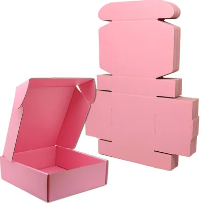 Immagine prodotto di Piccole scatole di spedizione rosa, ideali per imballaggi
