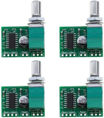 Immagine prodotto di Amplificatore audio stereo - Modulo amplificatore mini - Progetti audio fai-da-te - Uscita a doppio canale - Formato compatto