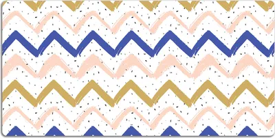 Produktbild von Schreibtischmatte Tischunterlage 100x50 cm Mauspad - Lackierte Zickzacks.