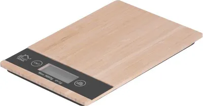 Zdjęcie produktu dla MagicHome, waga kuchenna, bambusowa, maks. 5 kg, 23x16,5 cm