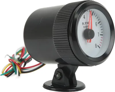 Image de 0-8000 tr/min Compte-tours 52 mm Affichage du compteur de vitesse Rétroéclairage LED bleu pour voitures à essence 4, 6 ou 8 cylindres