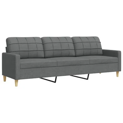 Produktbild von 3-Sitzer-Sofa Dunkelgrau 210 cm Stoff