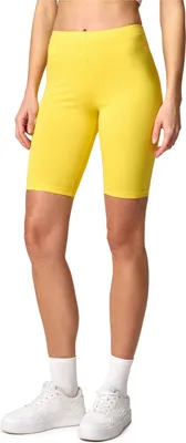 Produktbild von Merry Style Damen Kurze Leggings aus Baumwolle MS10-200 (Gelb, S)