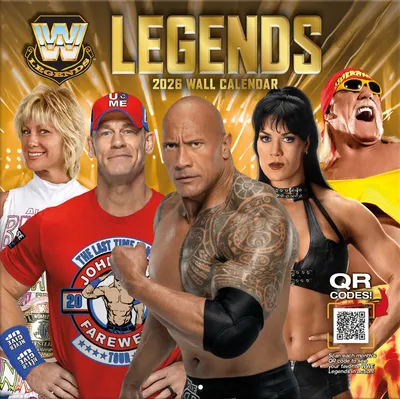 Produktbild von Turner WWE Legenden WWE 30,5 x 30,5 cm Wandkalender 2026